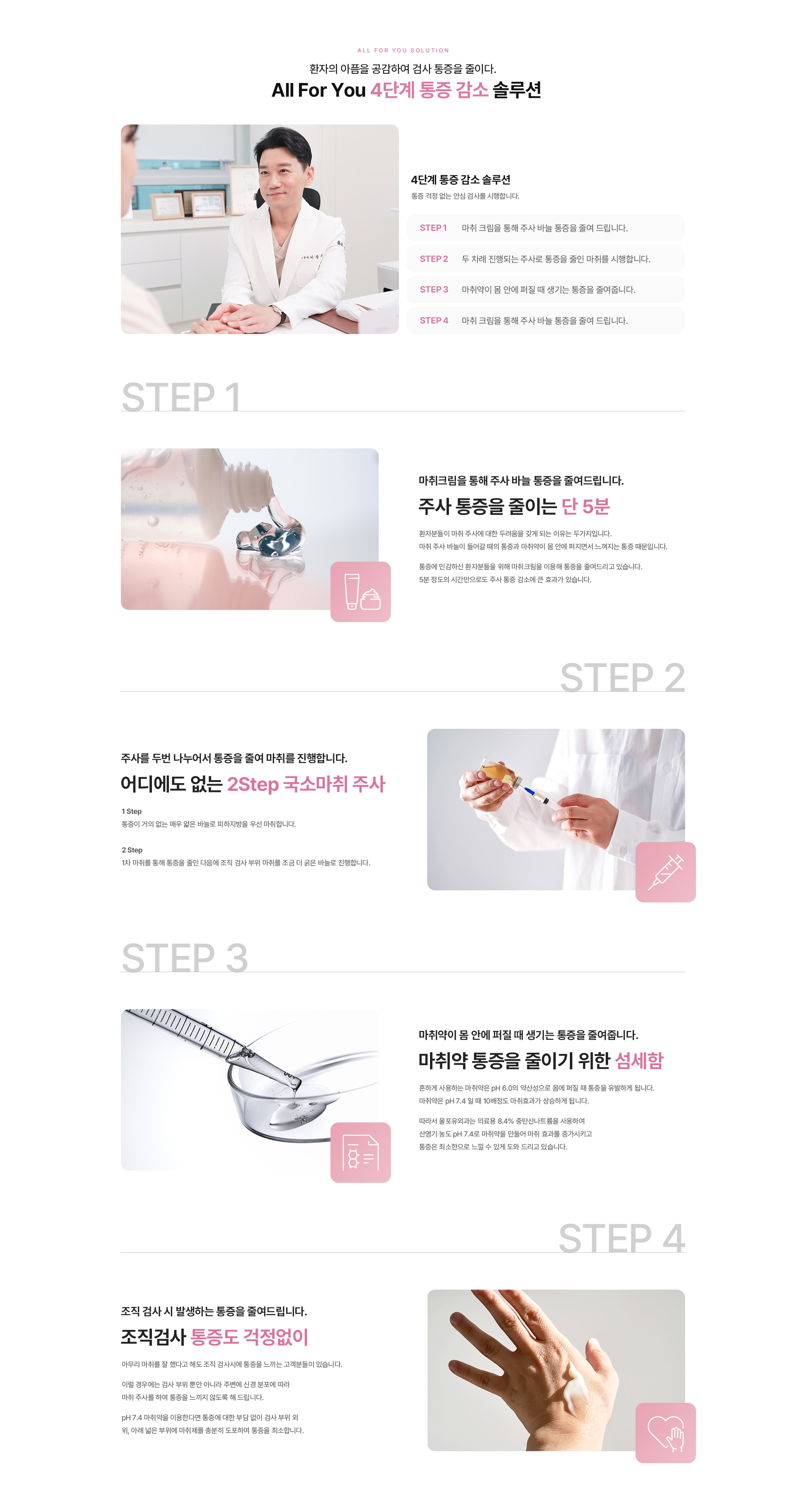 통증감소 4단계